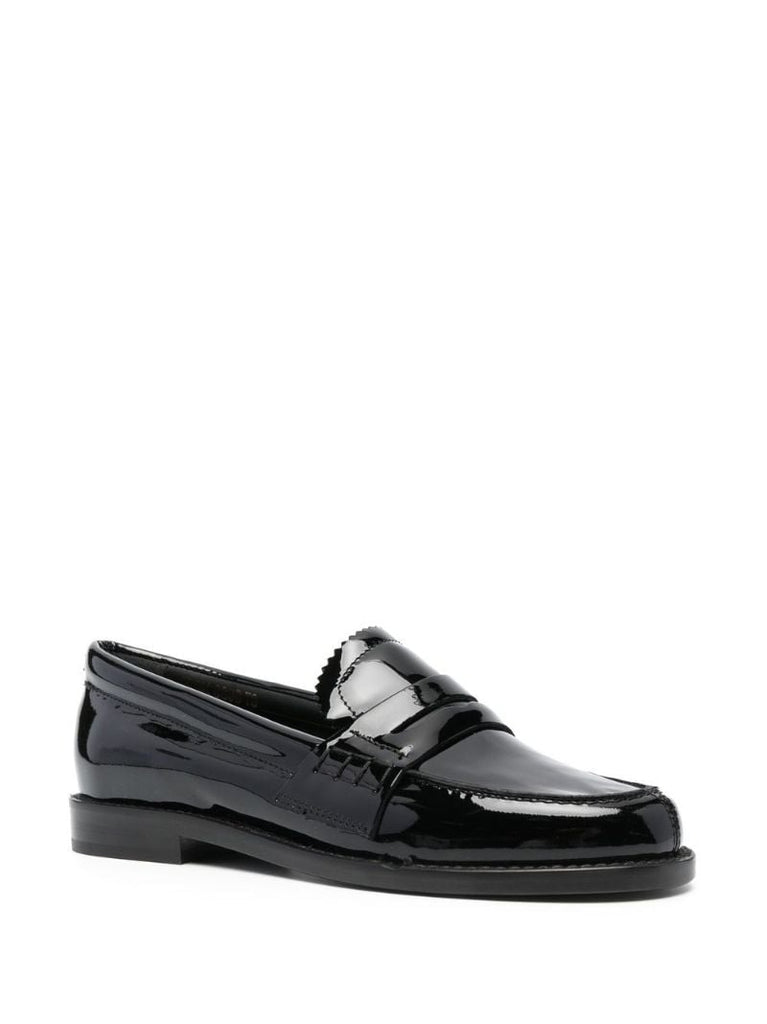 Black Jerry Patent Leather Loafers