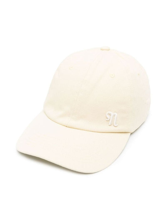 Neutral Amoy Monogram Cotton Baseball Cap