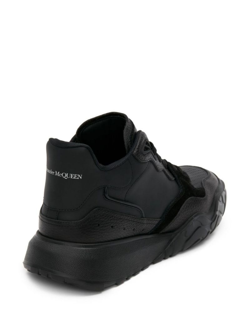 Black Court Leather Sneakers