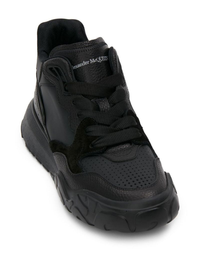 Black Court Leather Sneakers