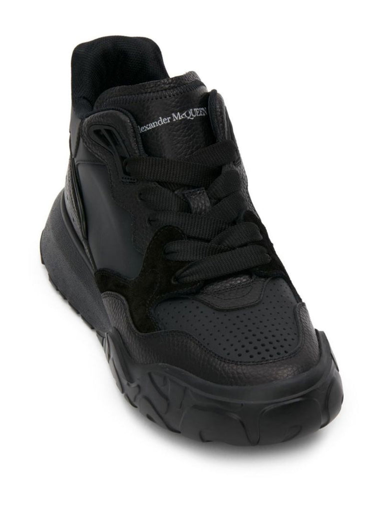 Black Court Leather Sneakers