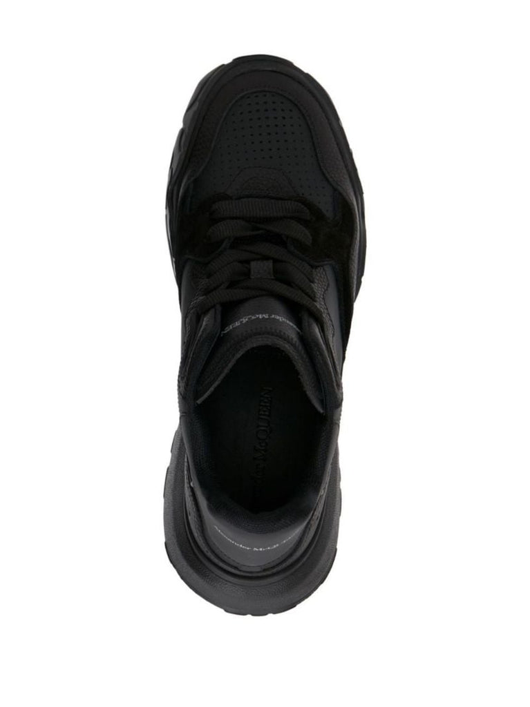 Black Court Leather Sneakers