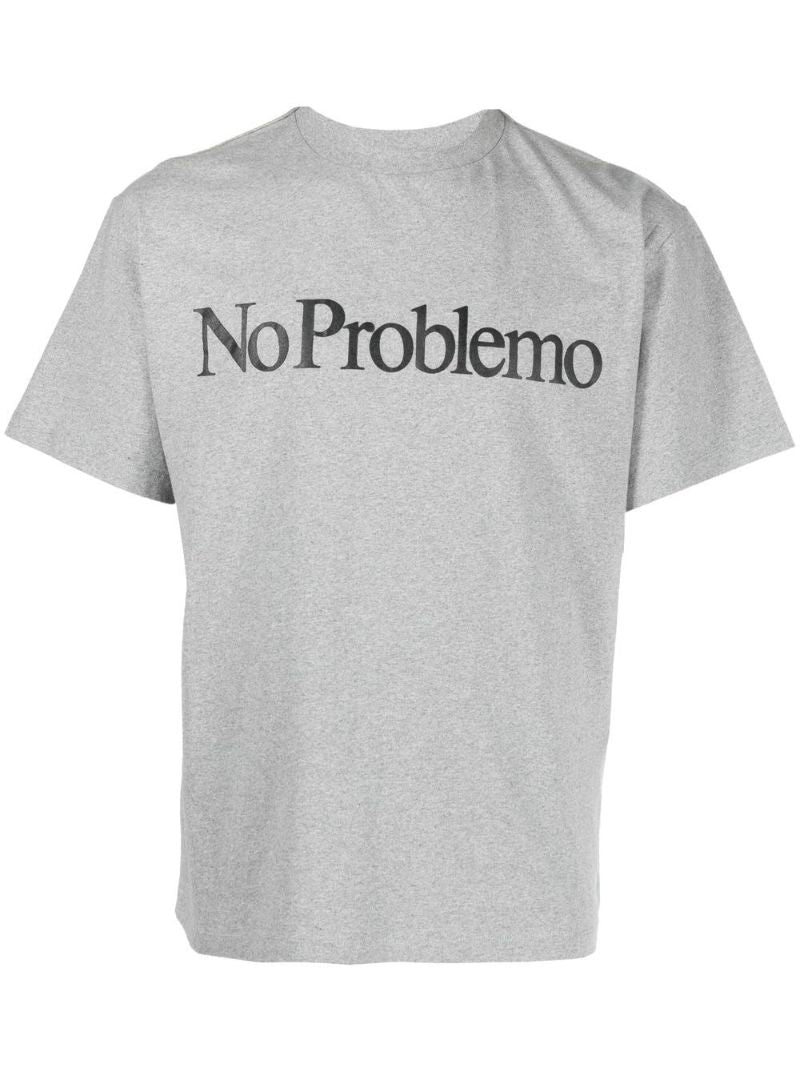 Grey No Problemo Logo T-shirt