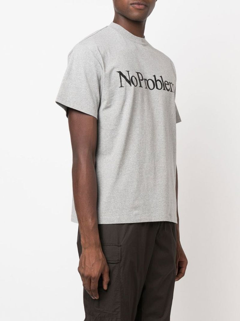 Grey No Problemo Logo T-shirt
