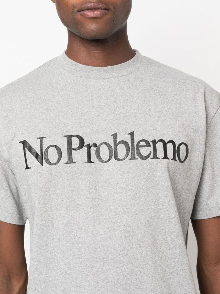 Grey No Problemo Logo T-shirt