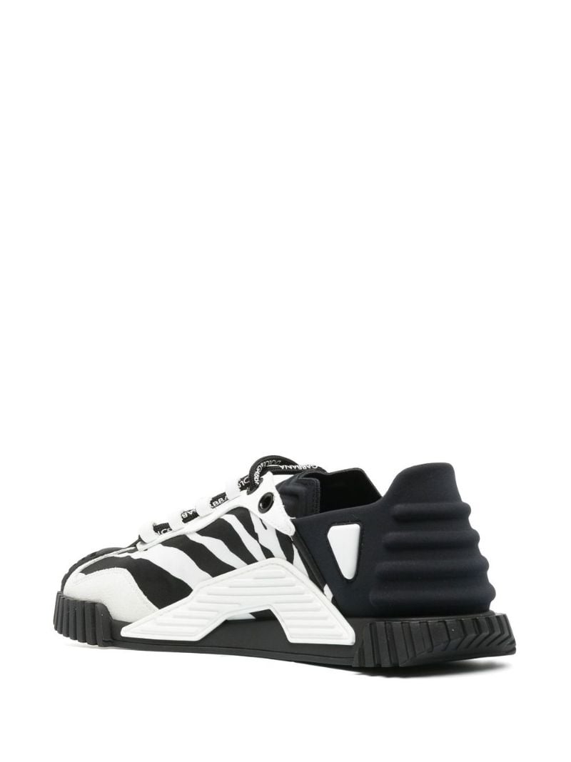 Black Ns1 Zebra Print Sneakers