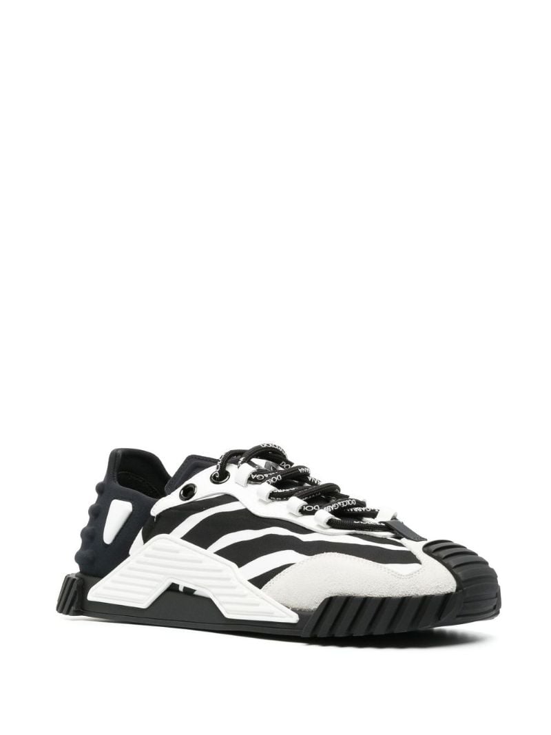 Black Ns1 Zebra Print Sneakers