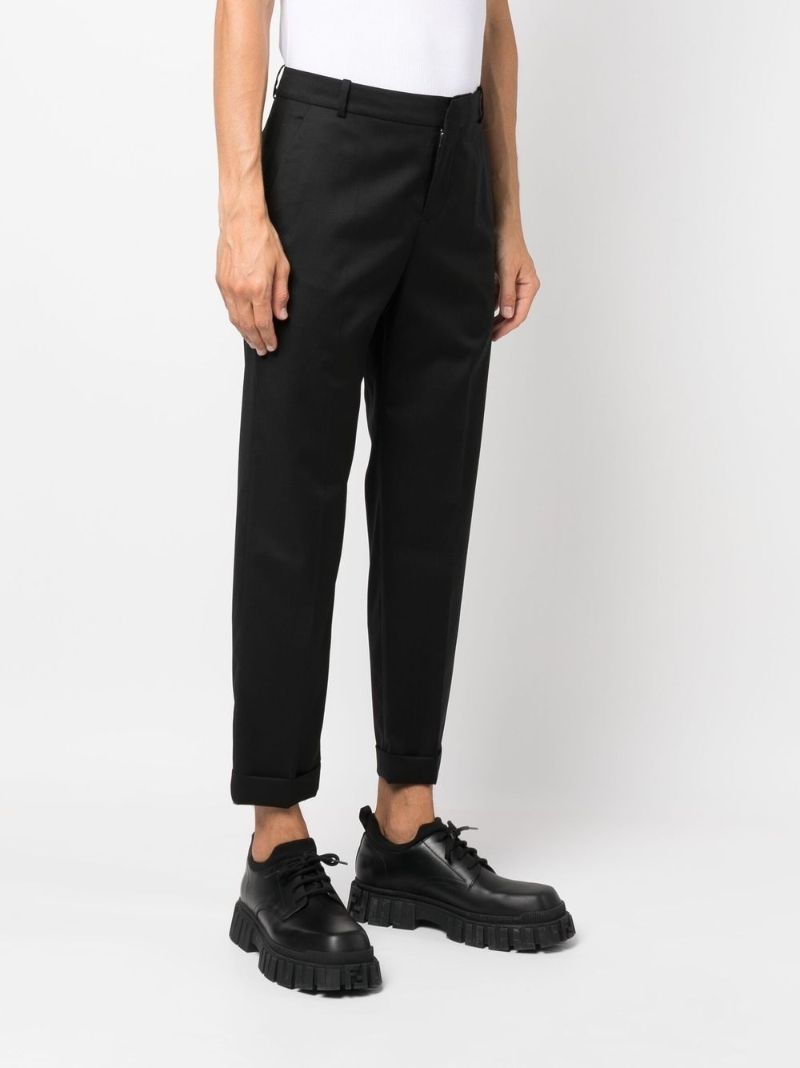 Black Tailored Wool Trousers