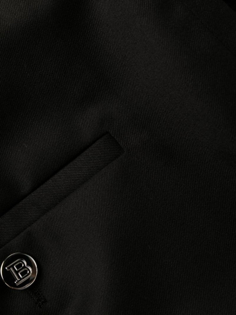 Black Tailored Wool Trousers