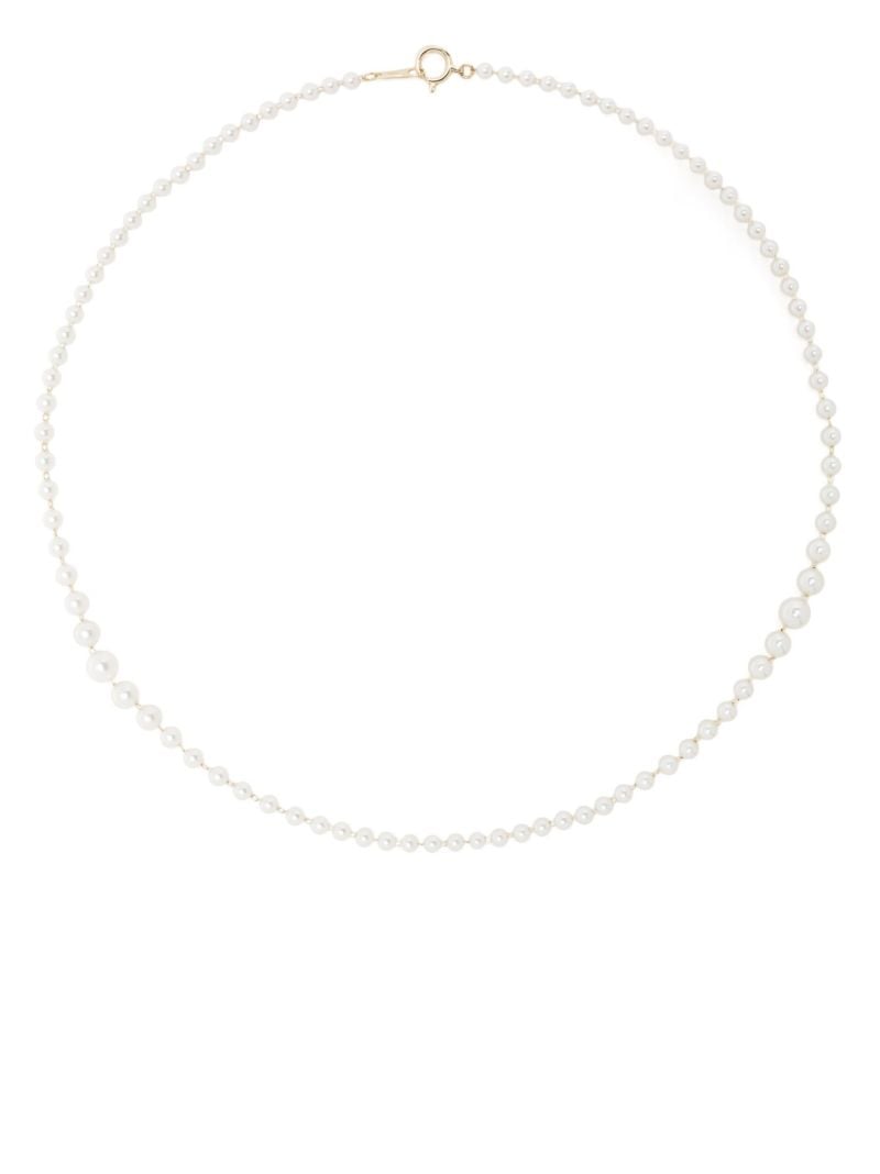 14k Yellow Gold Sea of Beauty Pearl Necklace