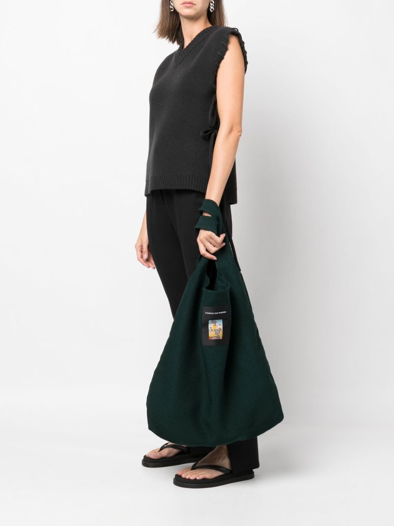 X Raf Simons Green Vidar Large Tote Bag