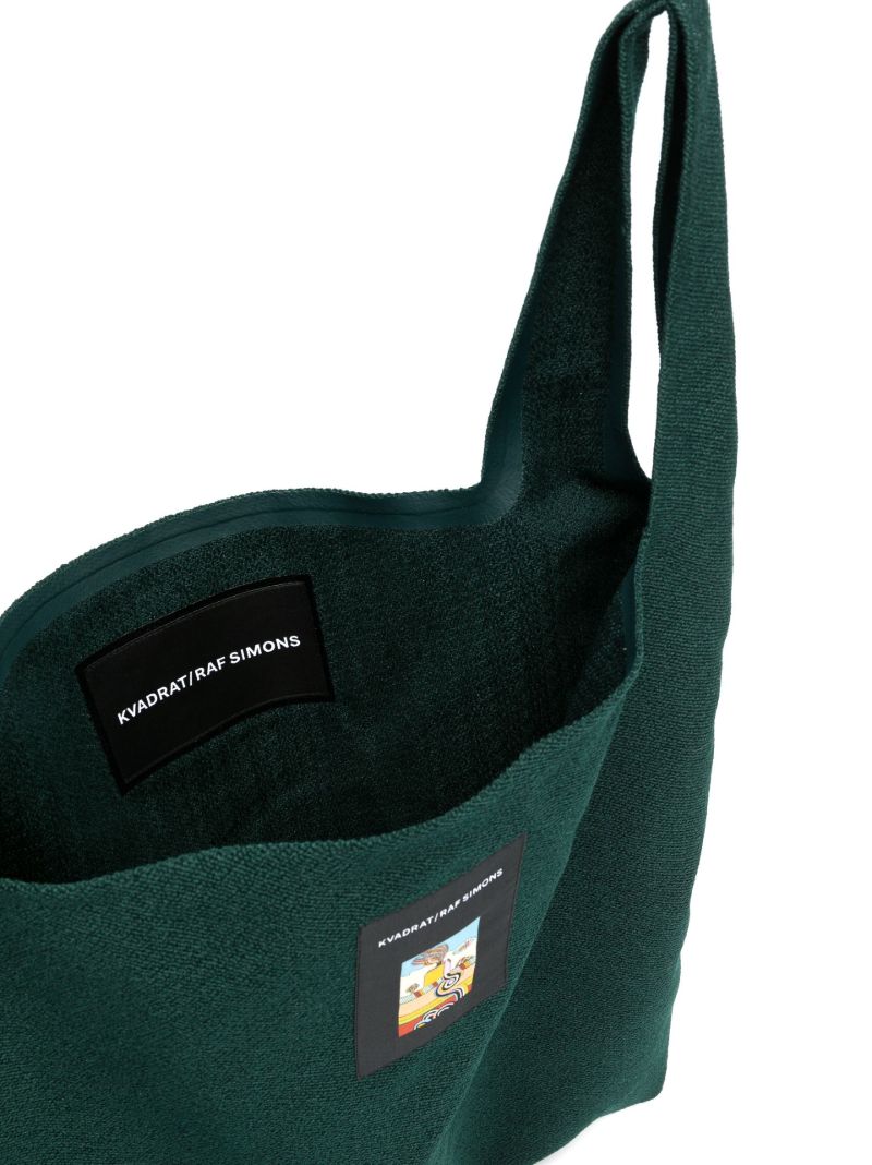 X Raf Simons Green Vidar Large Tote Bag