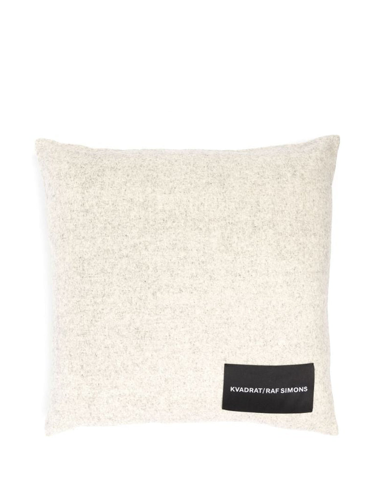 X Raf Simons Neutral Double Face Wool Cushion