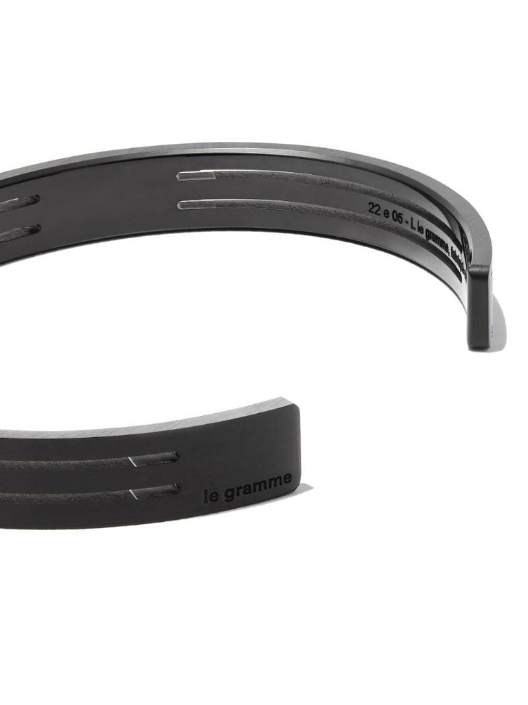 Titanium Le 9g Brushed Punched Ribbon Bracelet