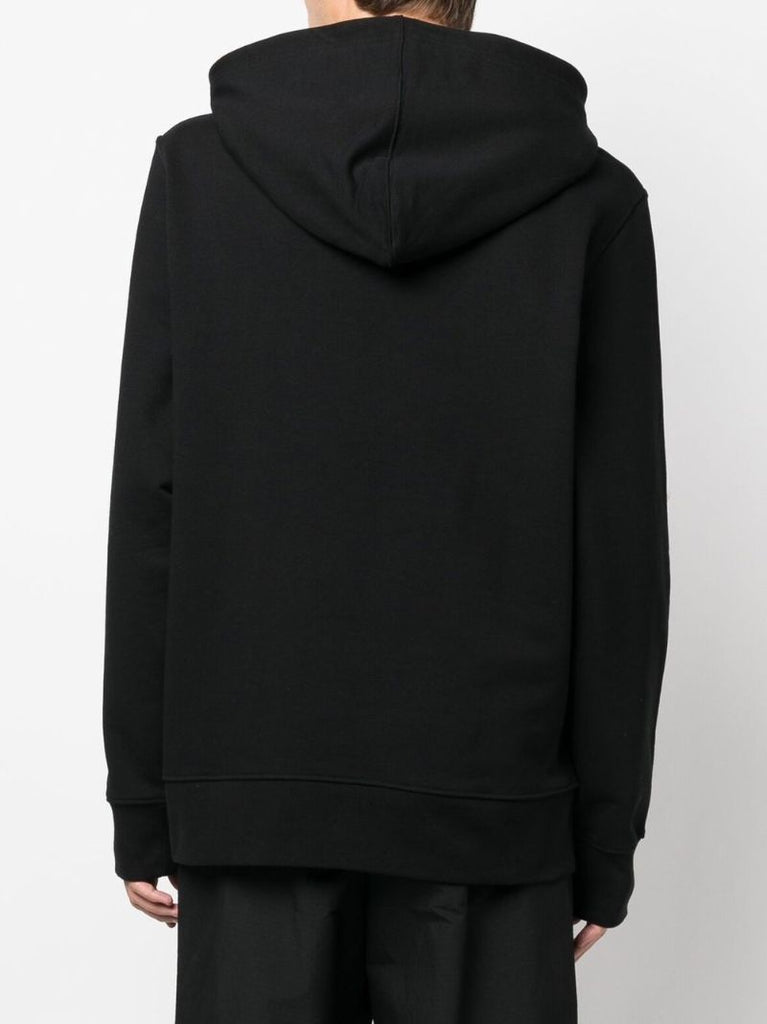 Black Logo Print Hoodie