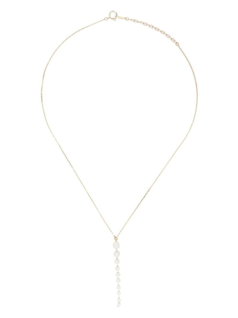 14k Yellow Gold Sea of Beauty Pearl Necklace