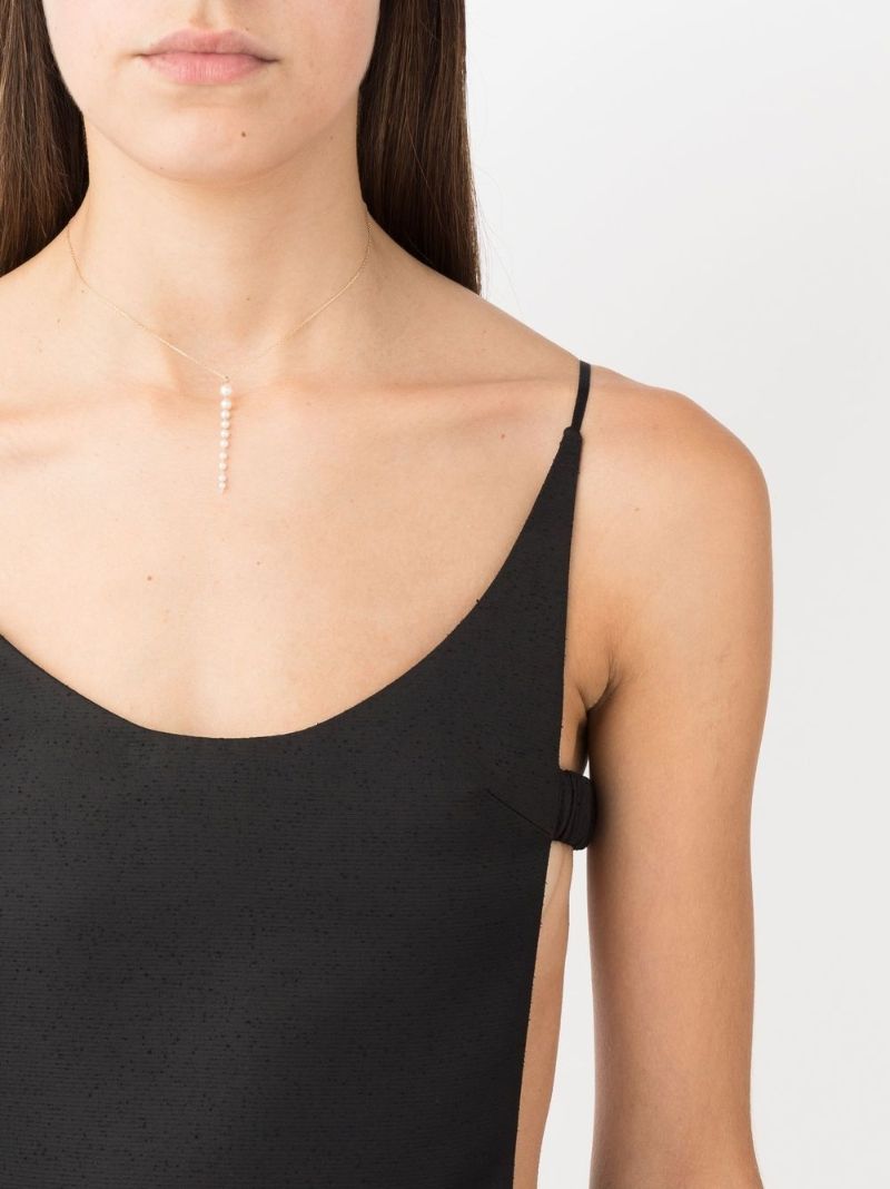 14k Yellow Gold Sea of Beauty Pearl Necklace