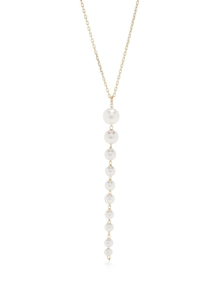 14k Yellow Gold Sea of Beauty Pearl Necklace