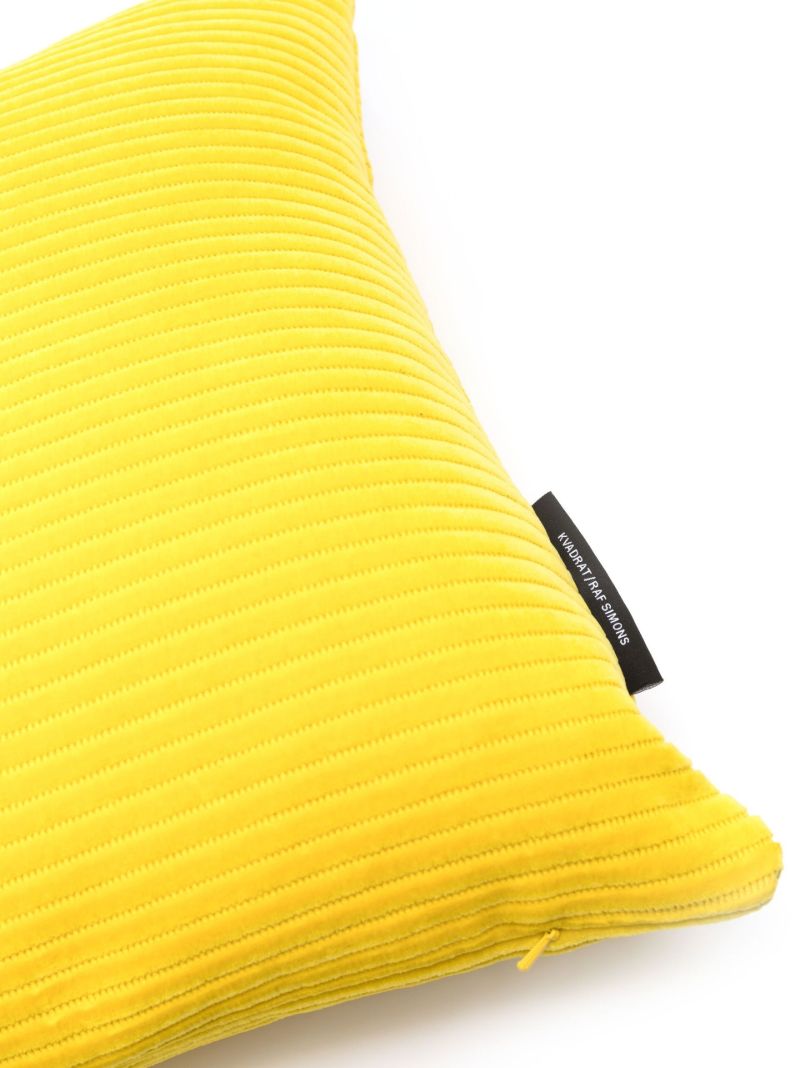 X Raf Simons Yellow Phlox Cotton Corduroy Cushion
