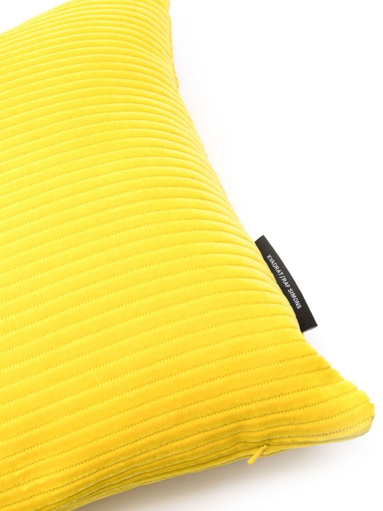X Raf Simons Yellow Phlox Cotton Corduroy Cushion