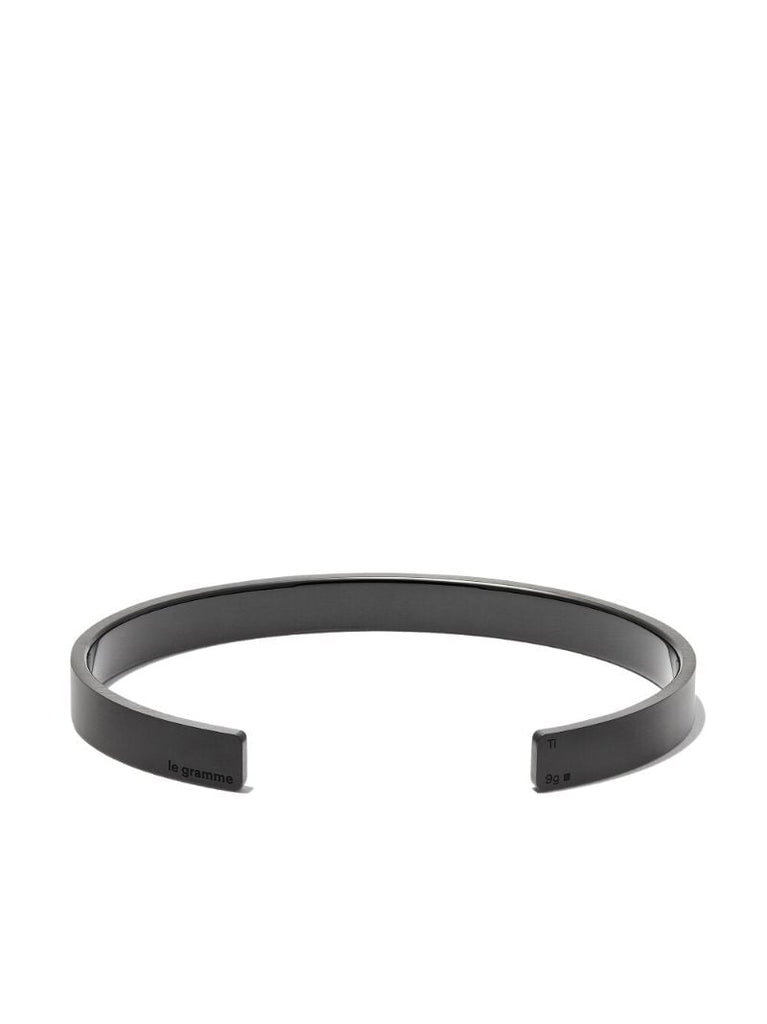 Black Le 9g Brushed Ribbon Bracelet