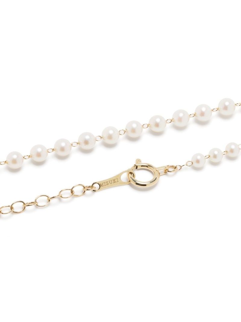 14k Yellow Gold Sea of Beauty Pearl and Diamond Necklace