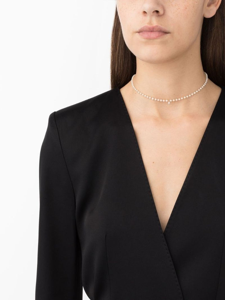 14k Yellow Gold Sea of Beauty Pearl and Diamond Necklace