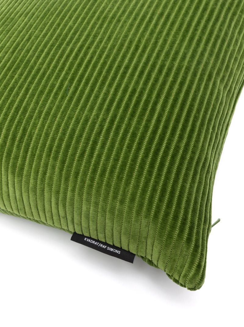 X Raf Simons Green Phlox Cotton Corduroy Cushion