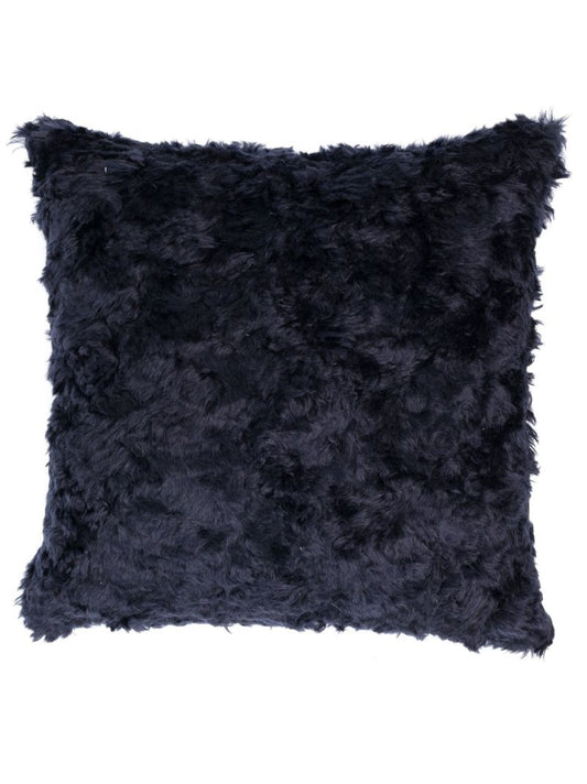 X Raf Simons Black Argo Textured Wool Cushion