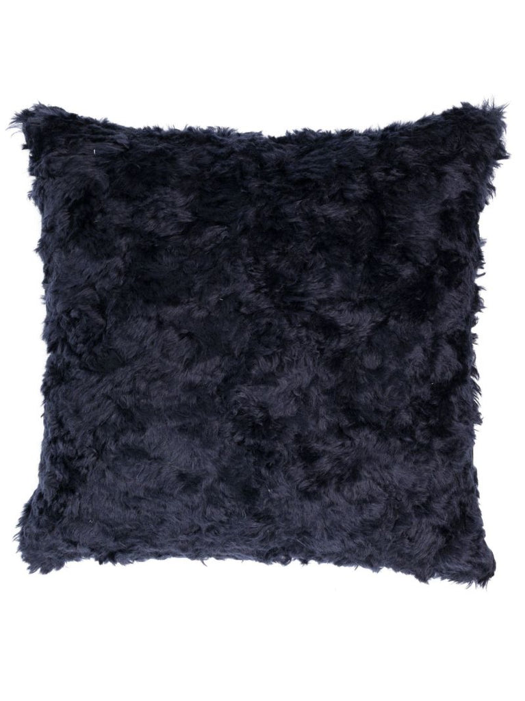 X Raf Simons Black Argo Textured Wool Cushion