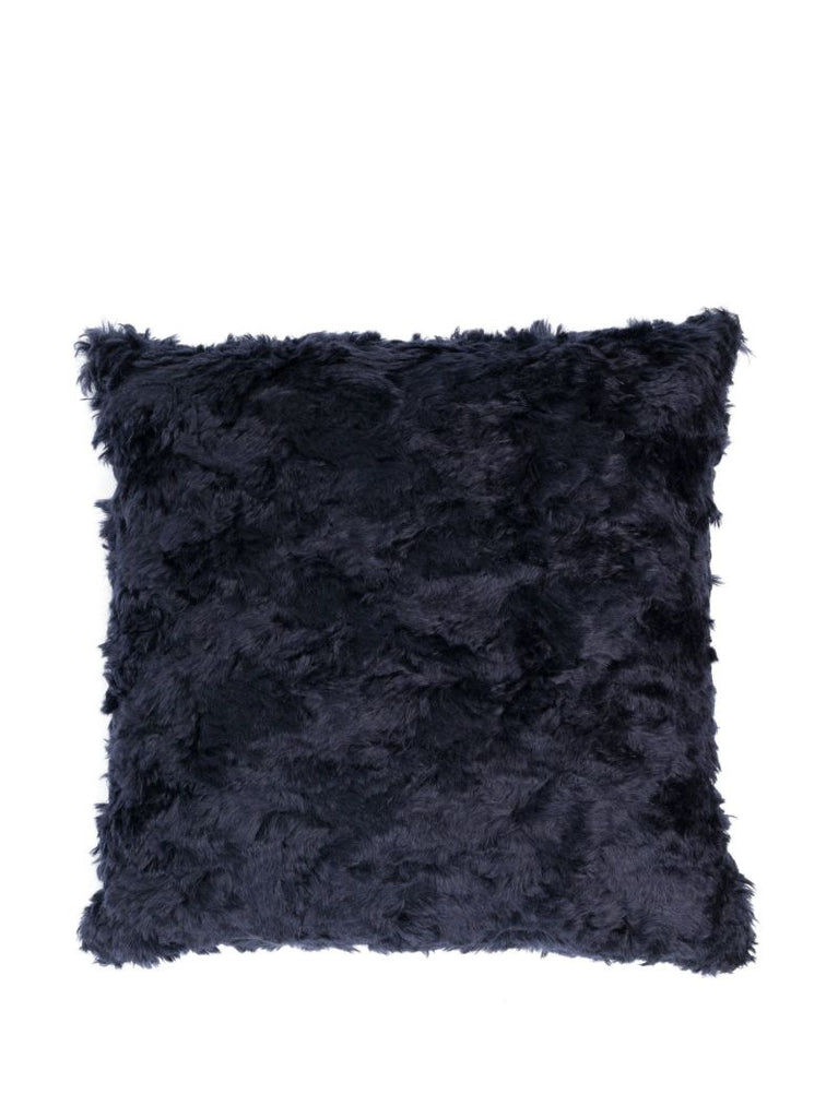 X Raf Simons Black Argo Textured Wool Cushion