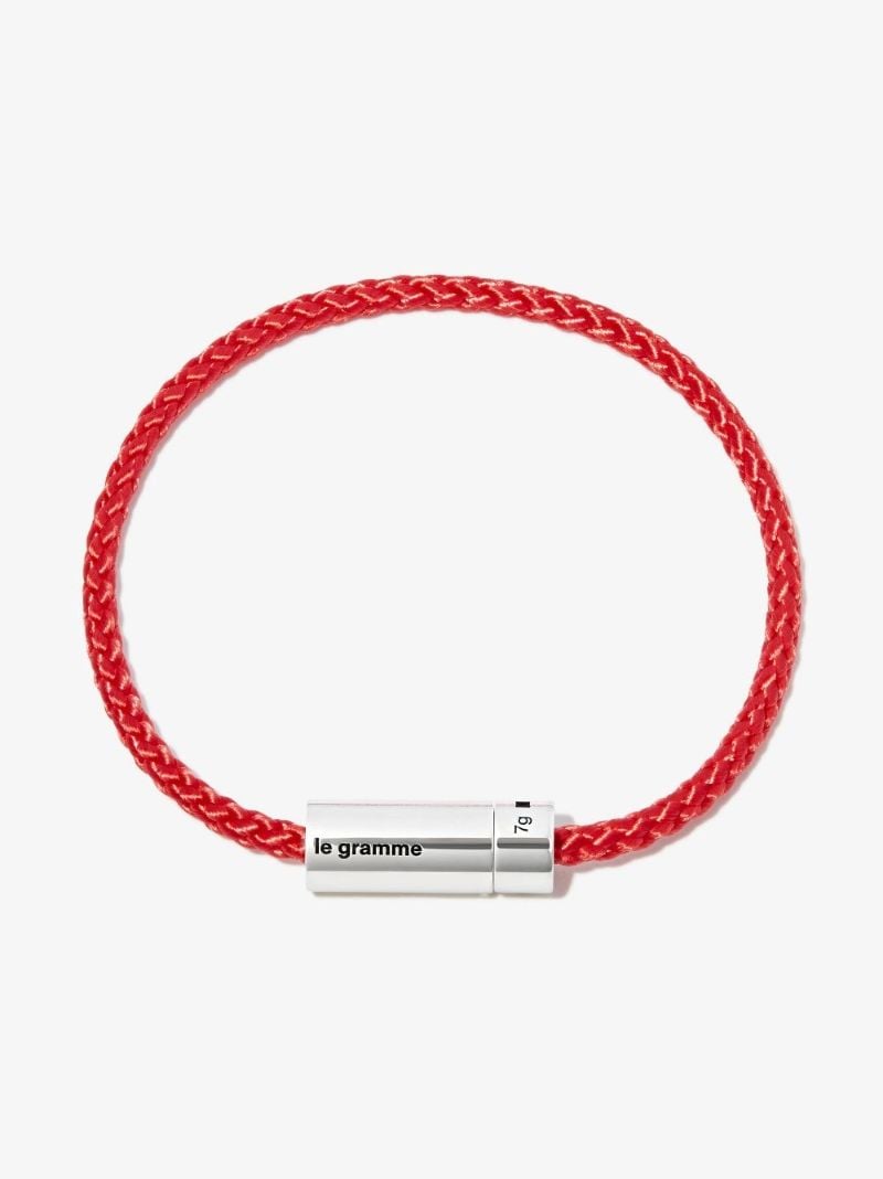 Sterling Silver Le 7g Polished Nato Cable Bracelet
