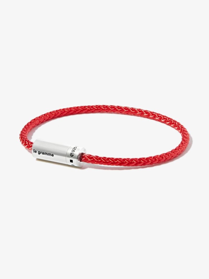 Sterling Silver Le 7g Polished Nato Cable Bracelet