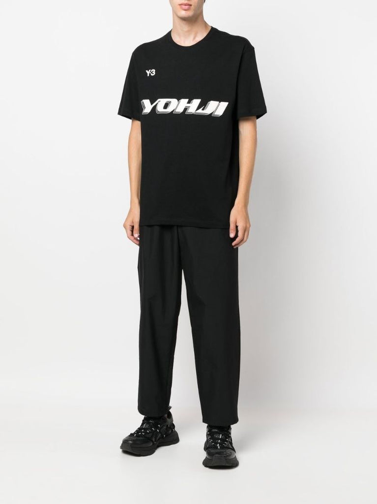 Black Logo Print T-shirt