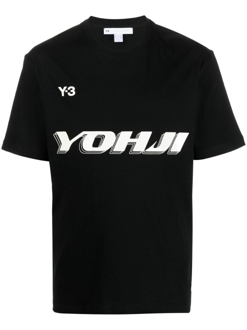 Black Logo Print T-shirt