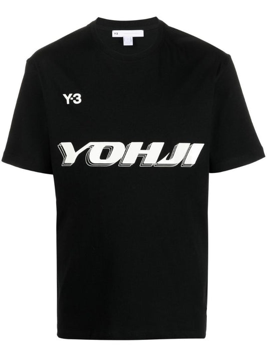 Black Logo Print T-shirt