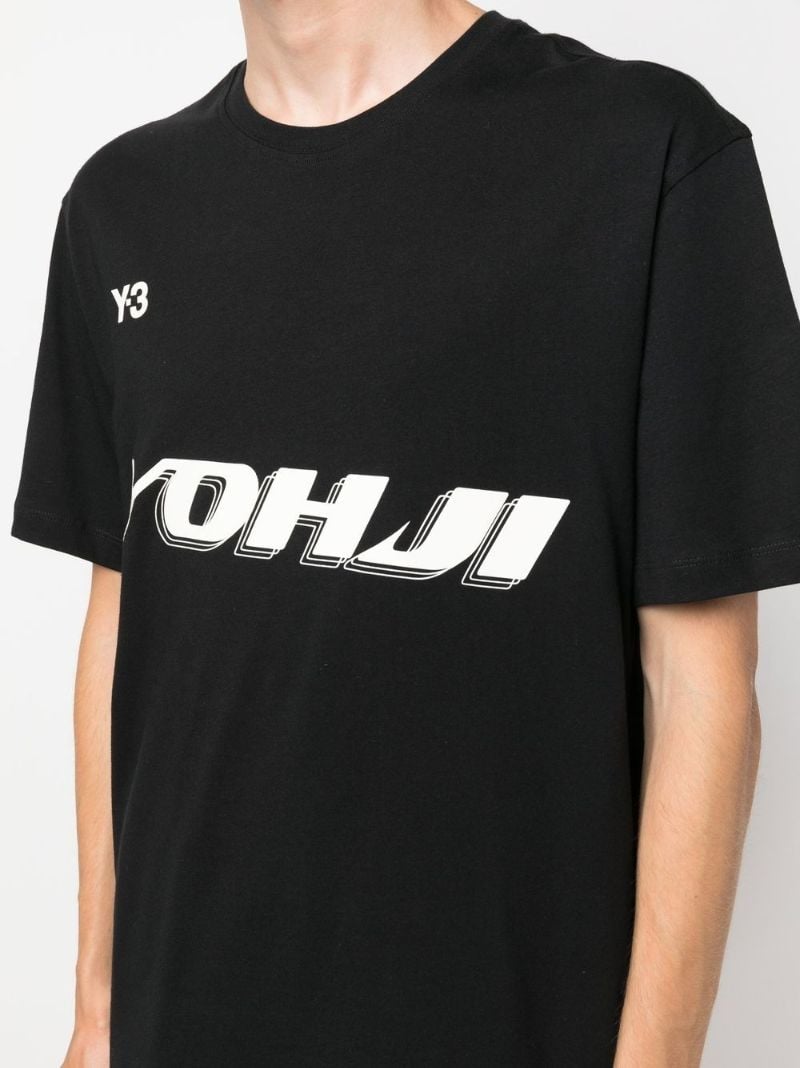 Black Logo Print T-shirt