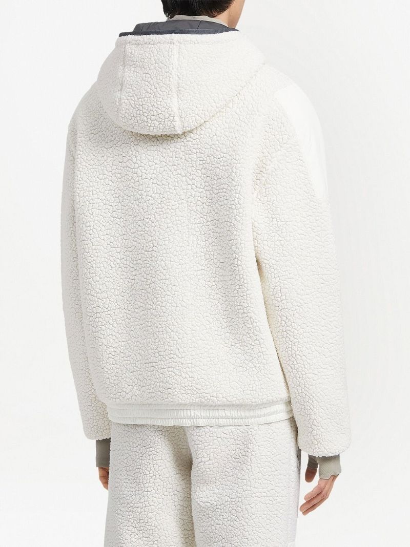White Fleece Hoodie