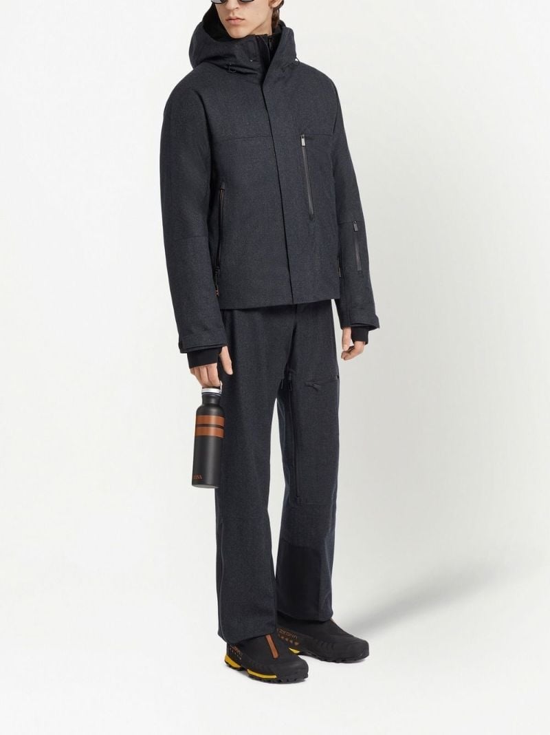 Grey Wool Hooded Jacket