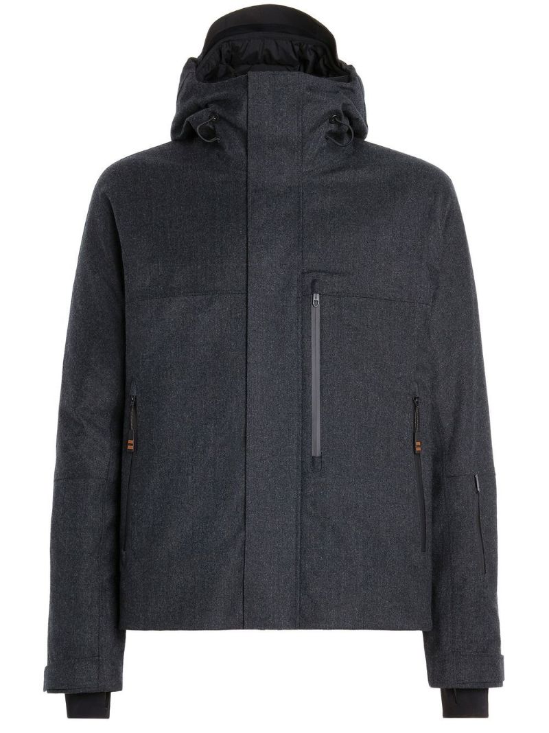 Grey Wool Hooded Jacket