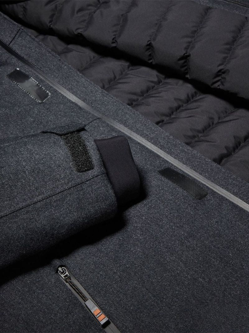 Grey Wool Hooded Jacket