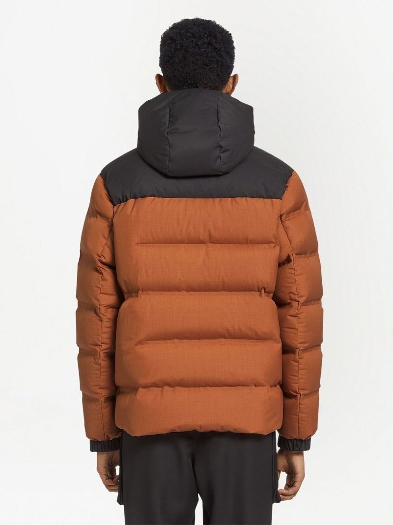 Brown Hooded Puffer Jacket