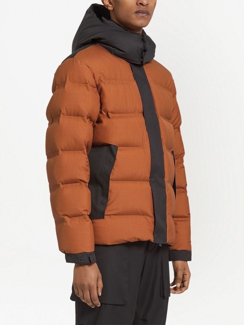 Brown Hooded Puffer Jacket