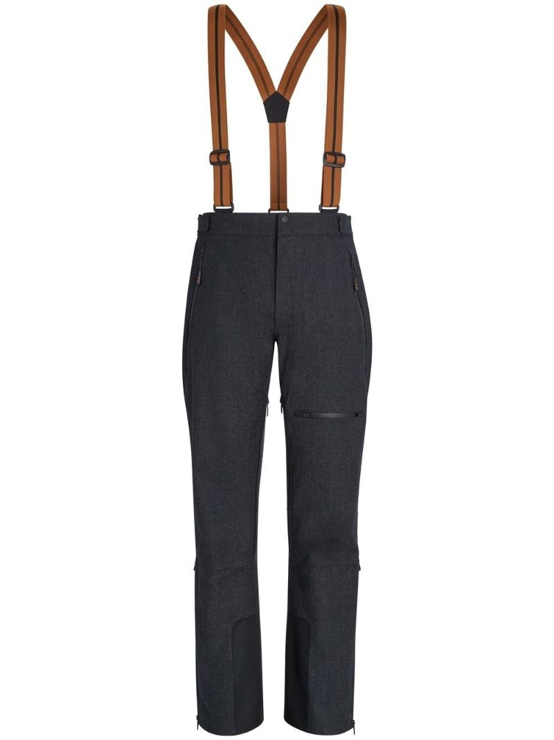 Grey Techmerino Three-layer Merino Wool Ski Trousers