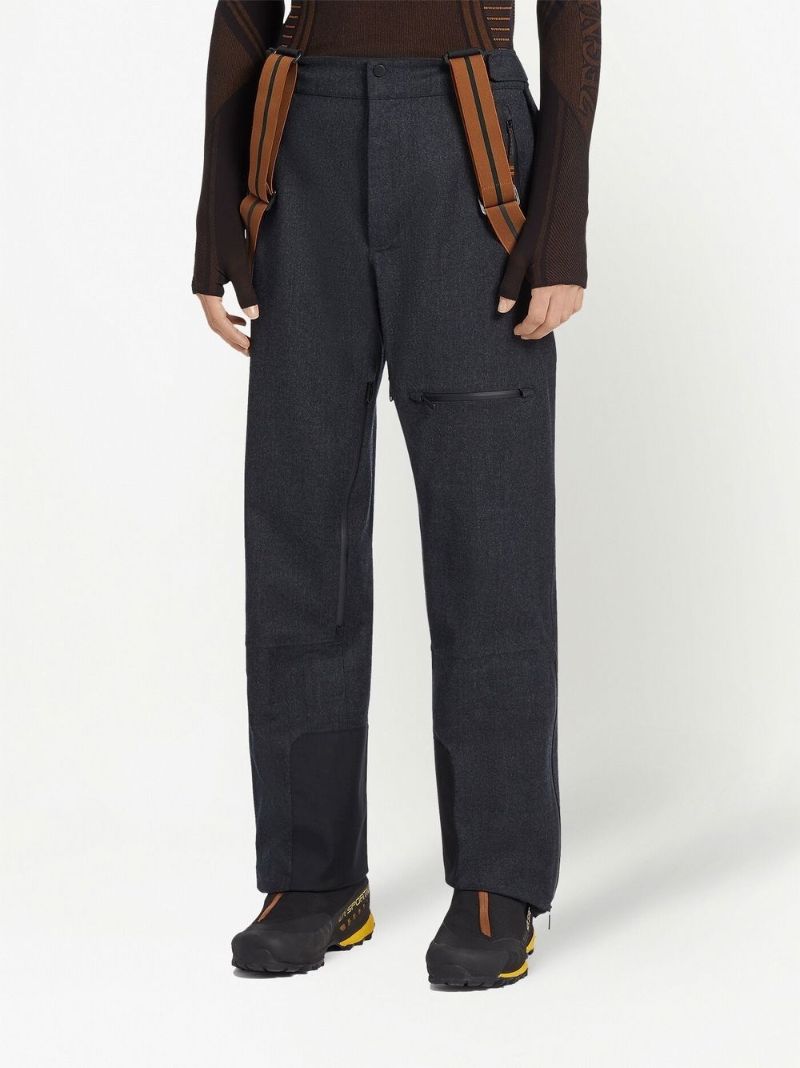 Grey Techmerino Three-layer Merino Wool Ski Trousers