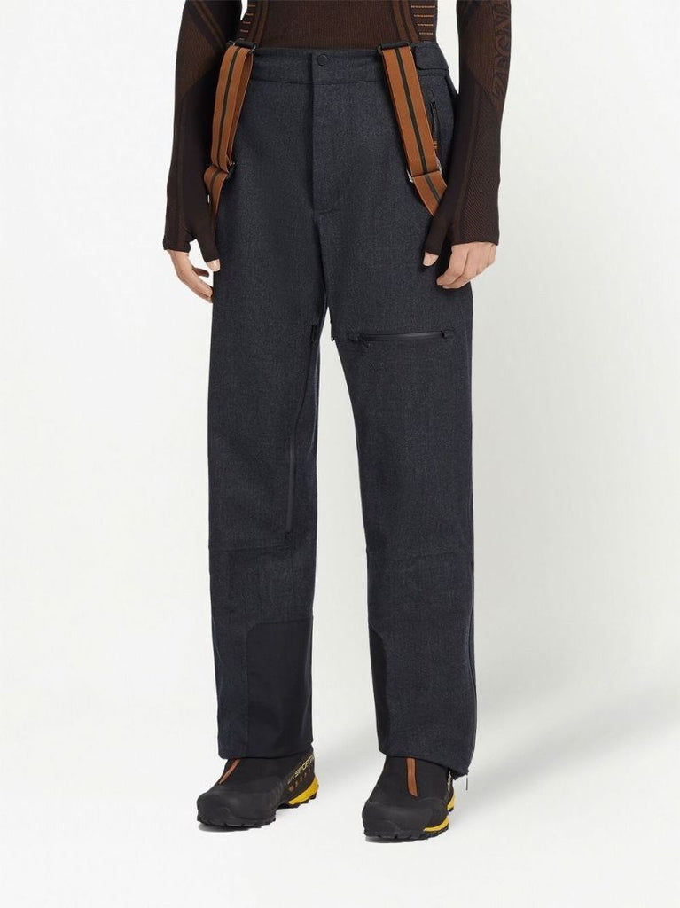 Grey Techmerino Three-layer Merino Wool Ski Trousers