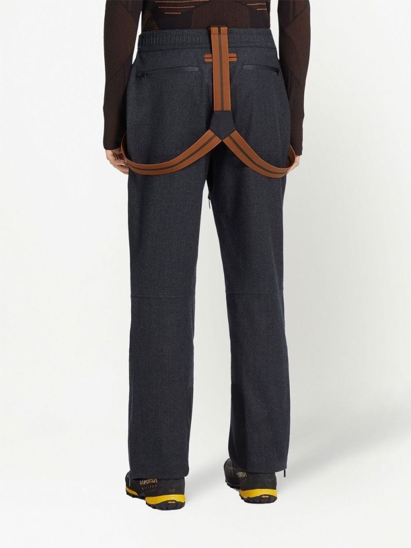 Grey Techmerino Three-layer Merino Wool Ski Trousers