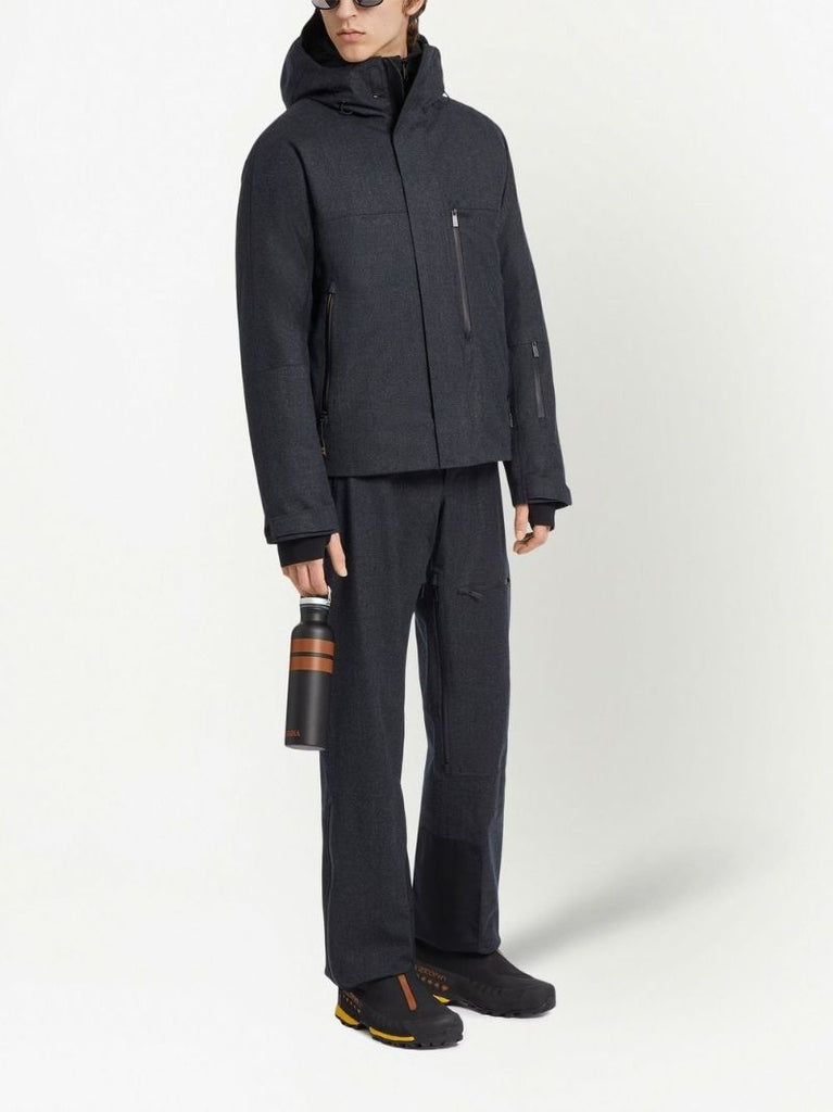 Grey Techmerino Three-layer Merino Wool Ski Trousers