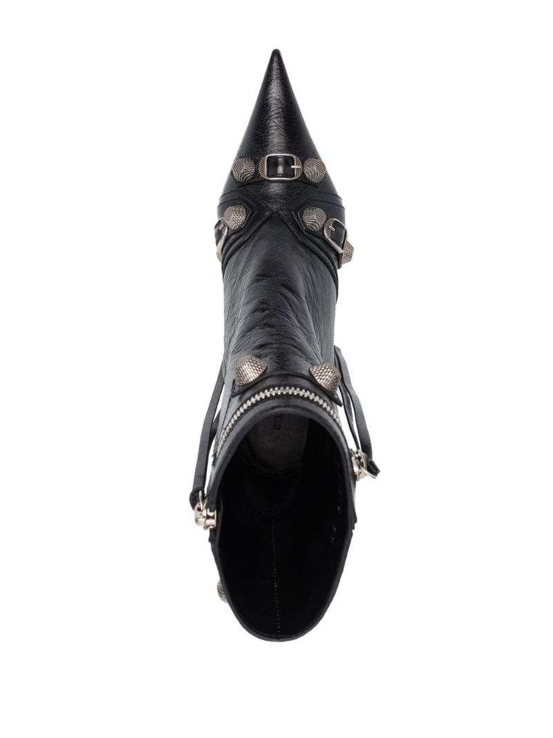Black Cagole 70mm Leather Ankle Boots