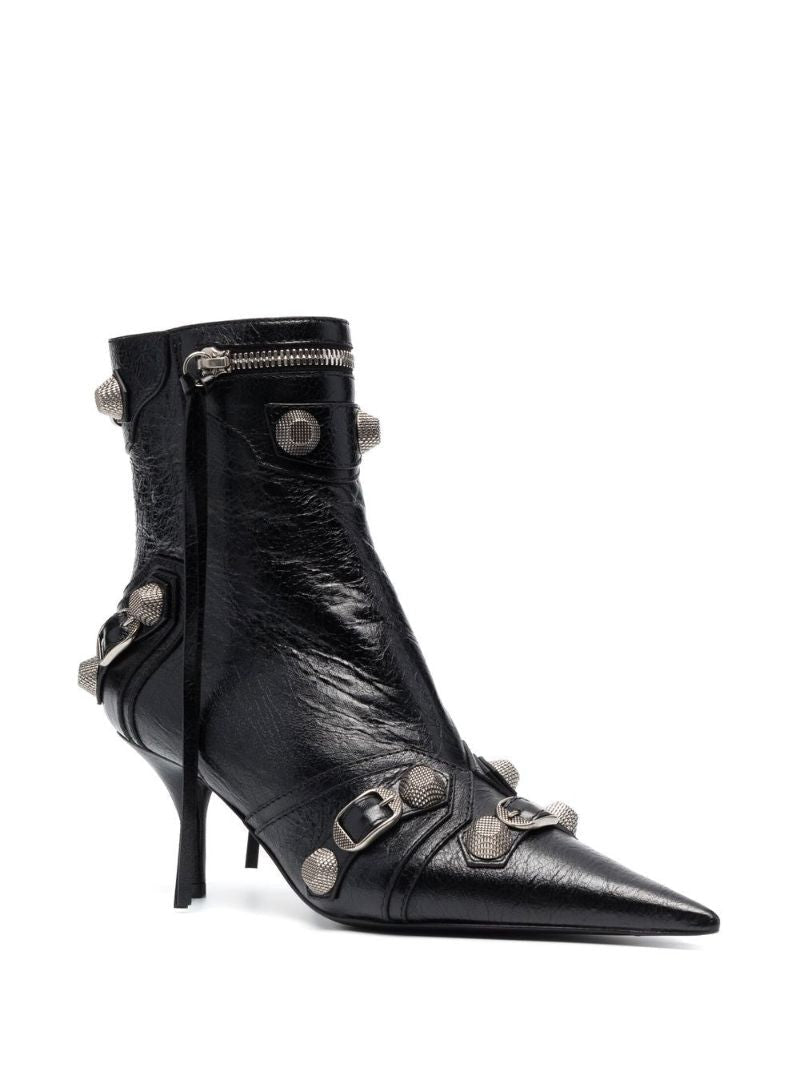 Black Cagole 70mm Leather Ankle Boots